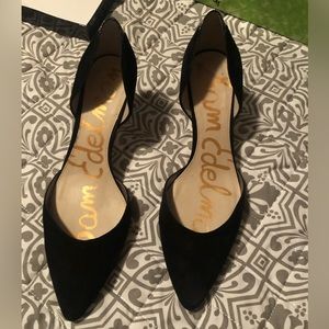 Sam Edelman Black Suede Pumps Size 9W